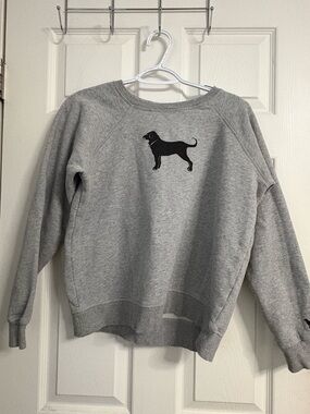 The Black Dog Gray Pullover with Black Logo